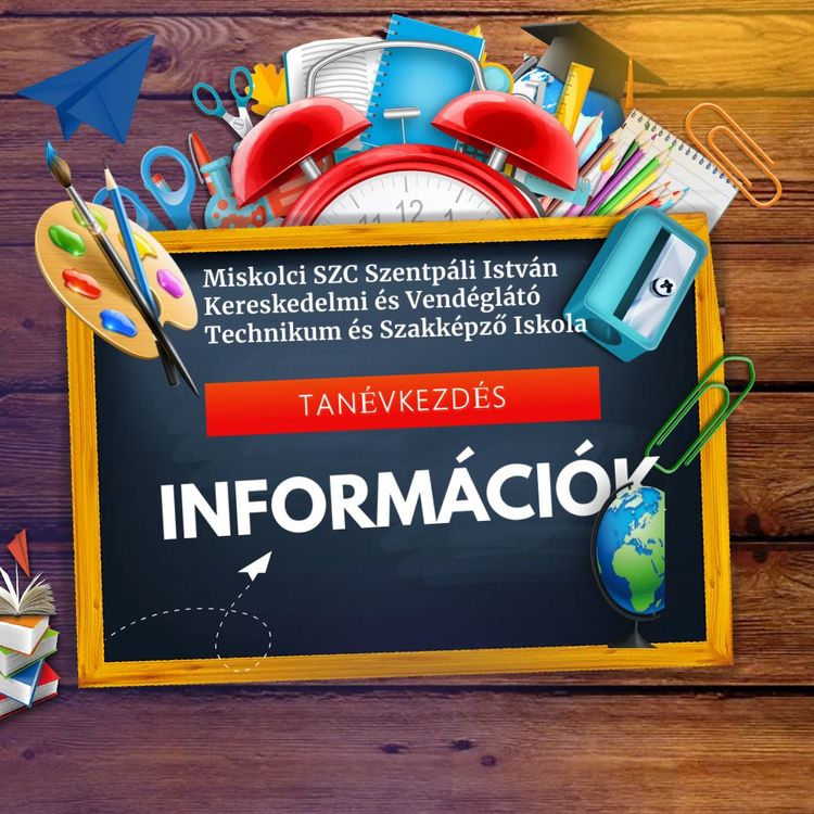 TANÉVKEZDÉS - FONTOS INFORMÁCIÓK